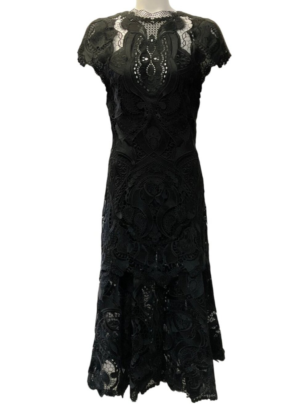 Jonathan Simkhai Black Signature Lace Laura Dress